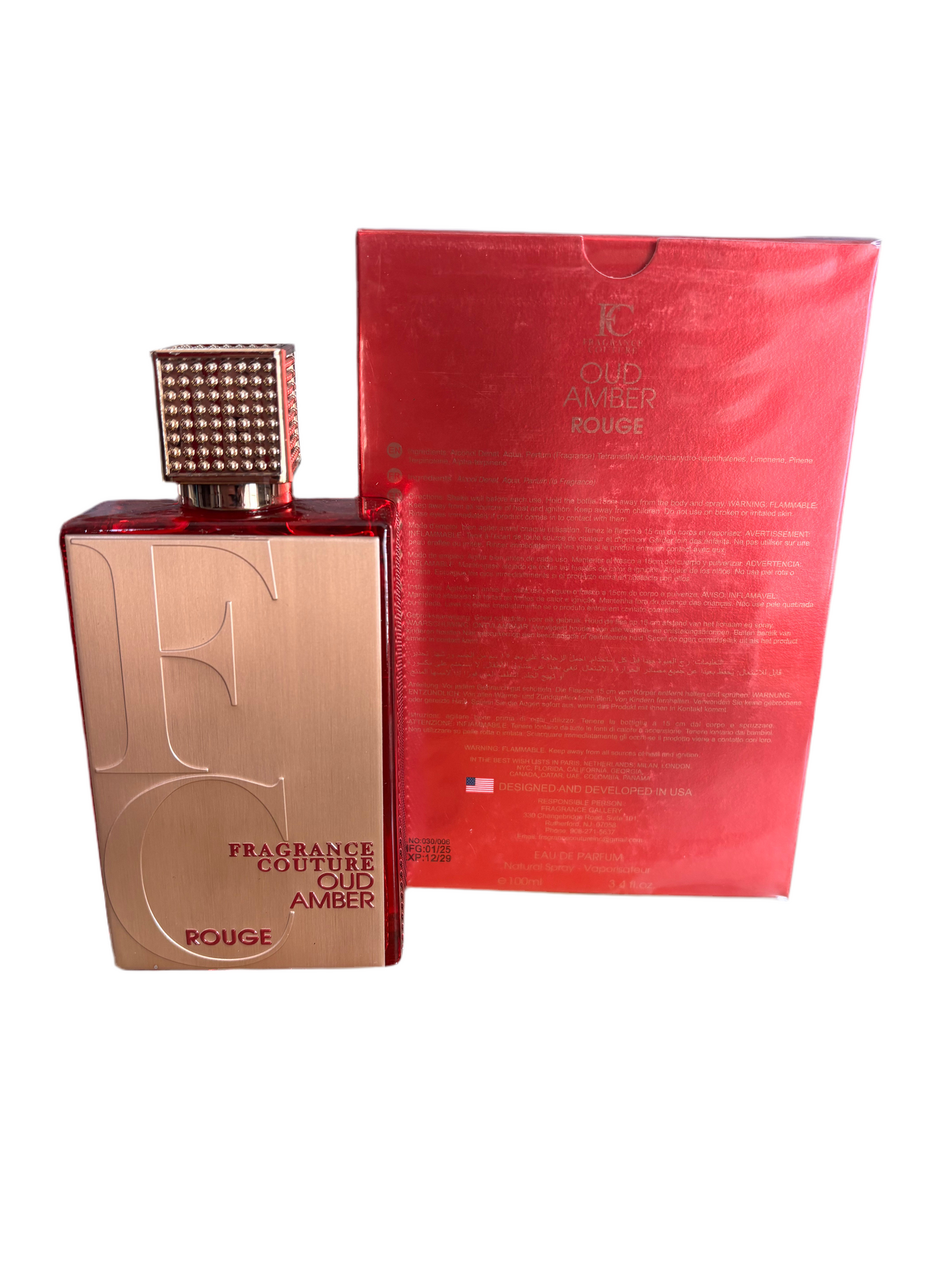 FRAGANCE COUTURE OUD AMBER ROUGE EDP SPRAY 100 ML