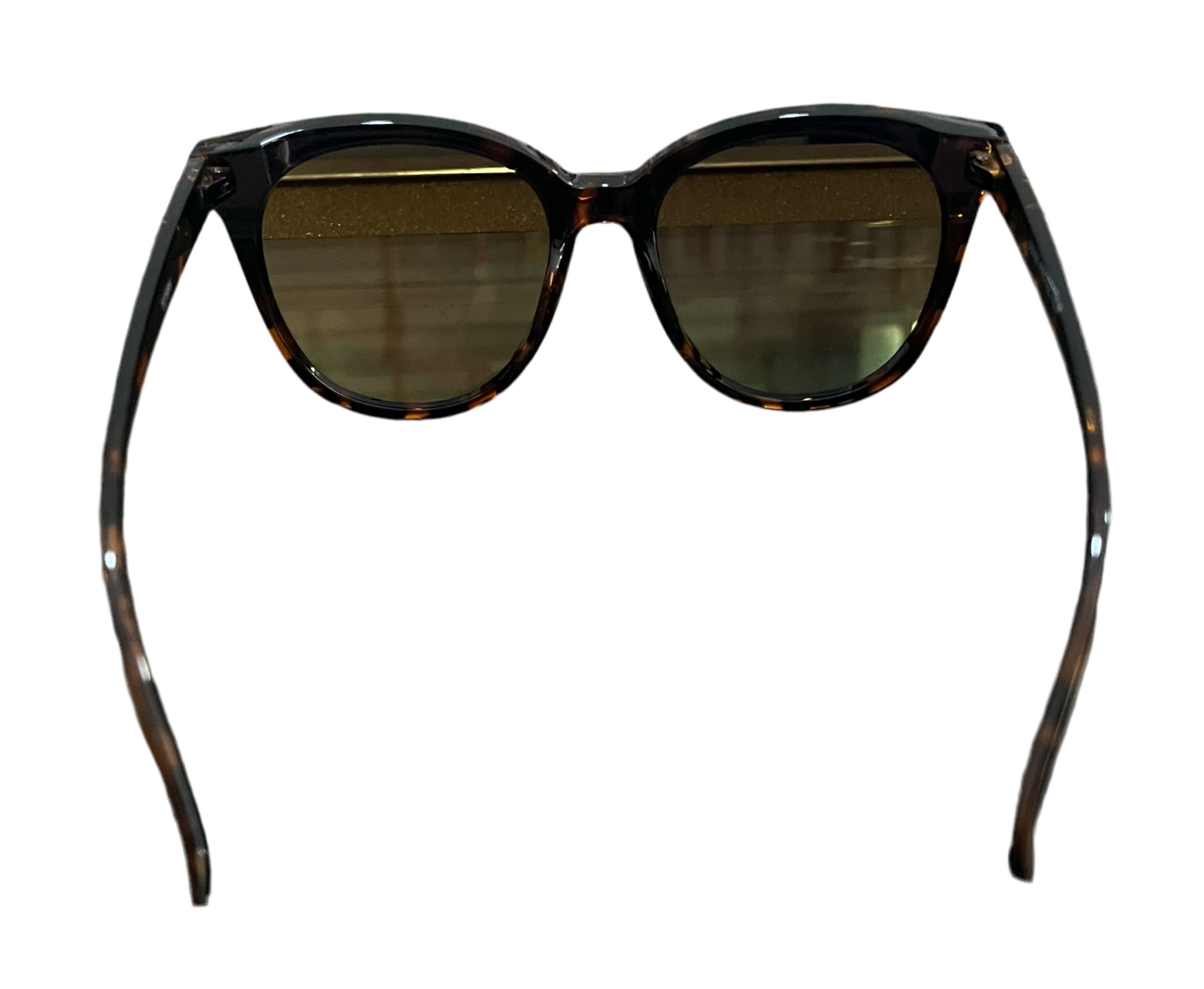 FASHION DESIGNER INSPIRED SUNGLASSES-BROWN (FUCHSIA IRIDESCENT LENSES)