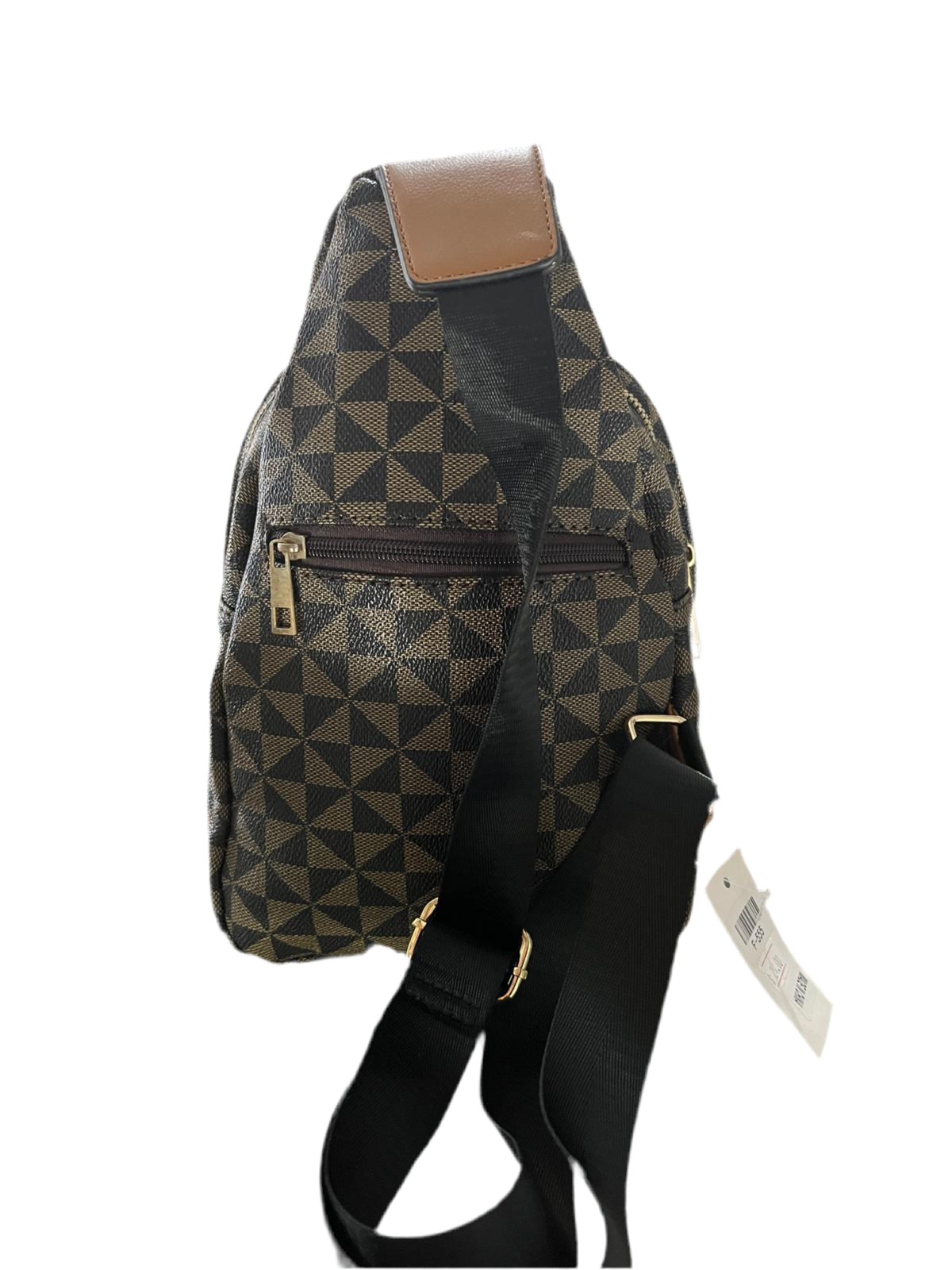 FASHION DESIGNER INSPIRED DARK BROWN CROSSBODY BAG