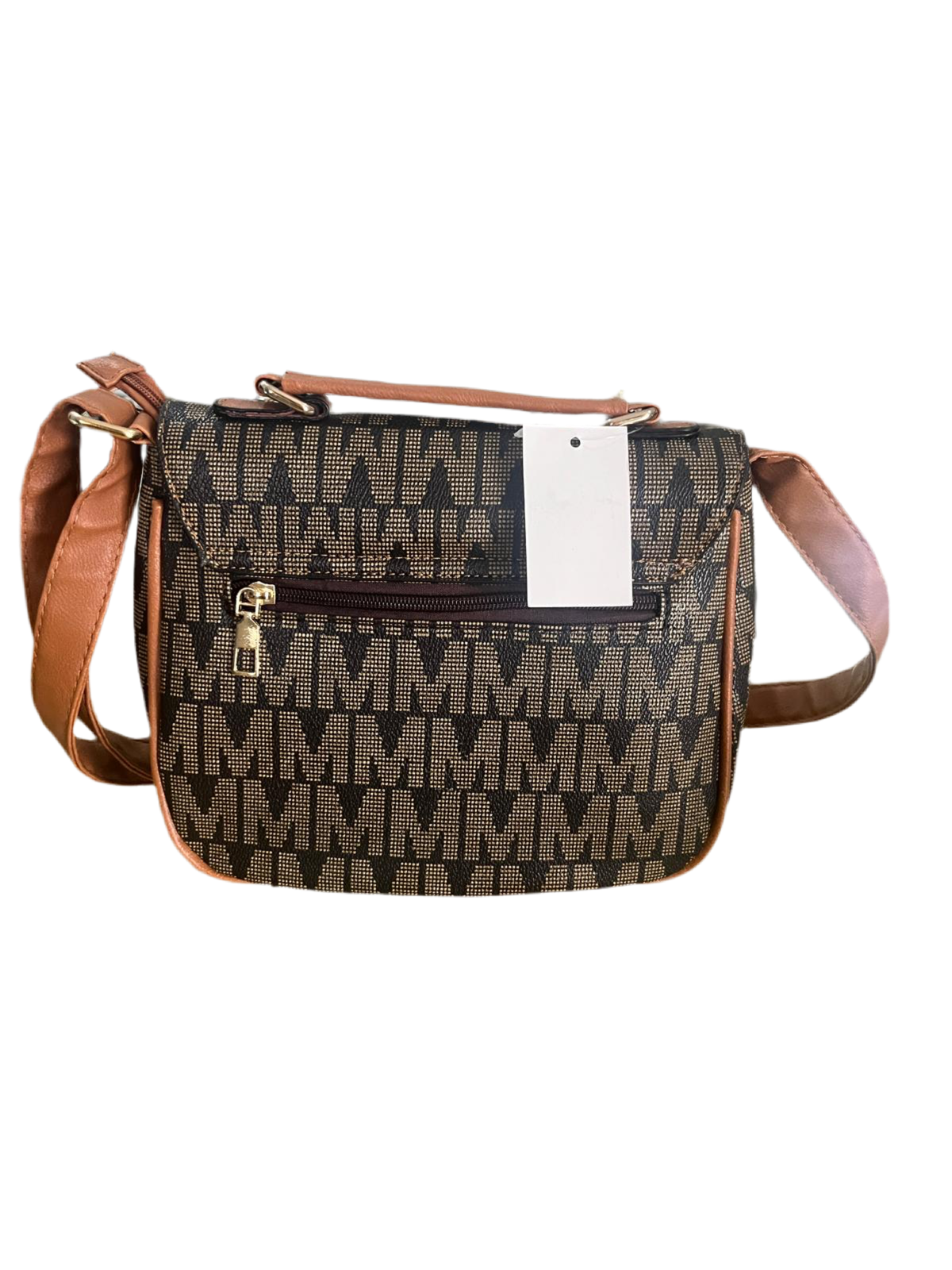 FASHION DESIGNER INSPIRED CROSSBODY BROWN BAG