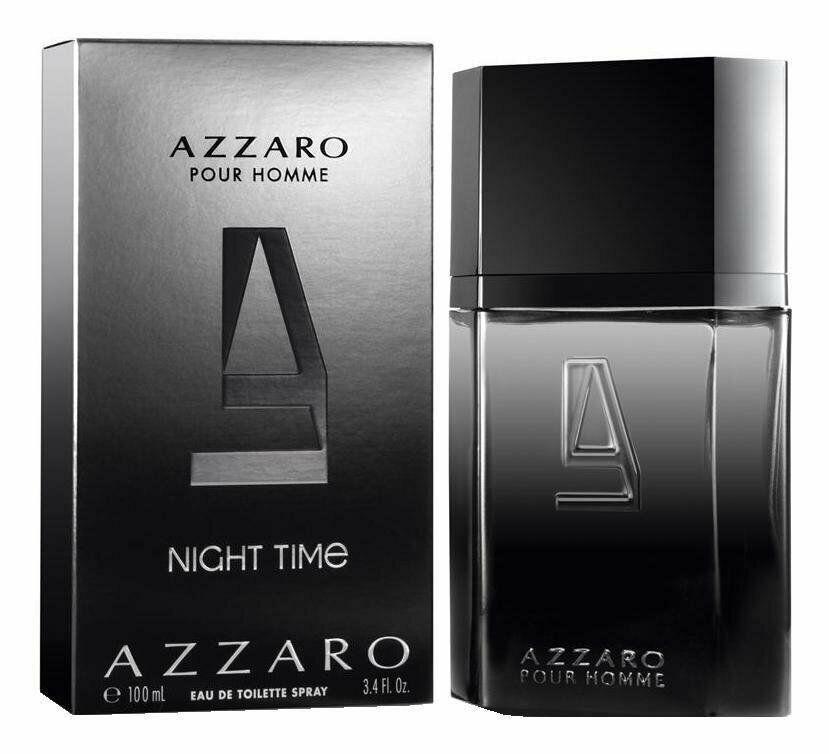 AZZARO POUR HOMME NIGHT TIME EAU DE TOILETTE SPRAY 3.4 FL OZ 100 ml