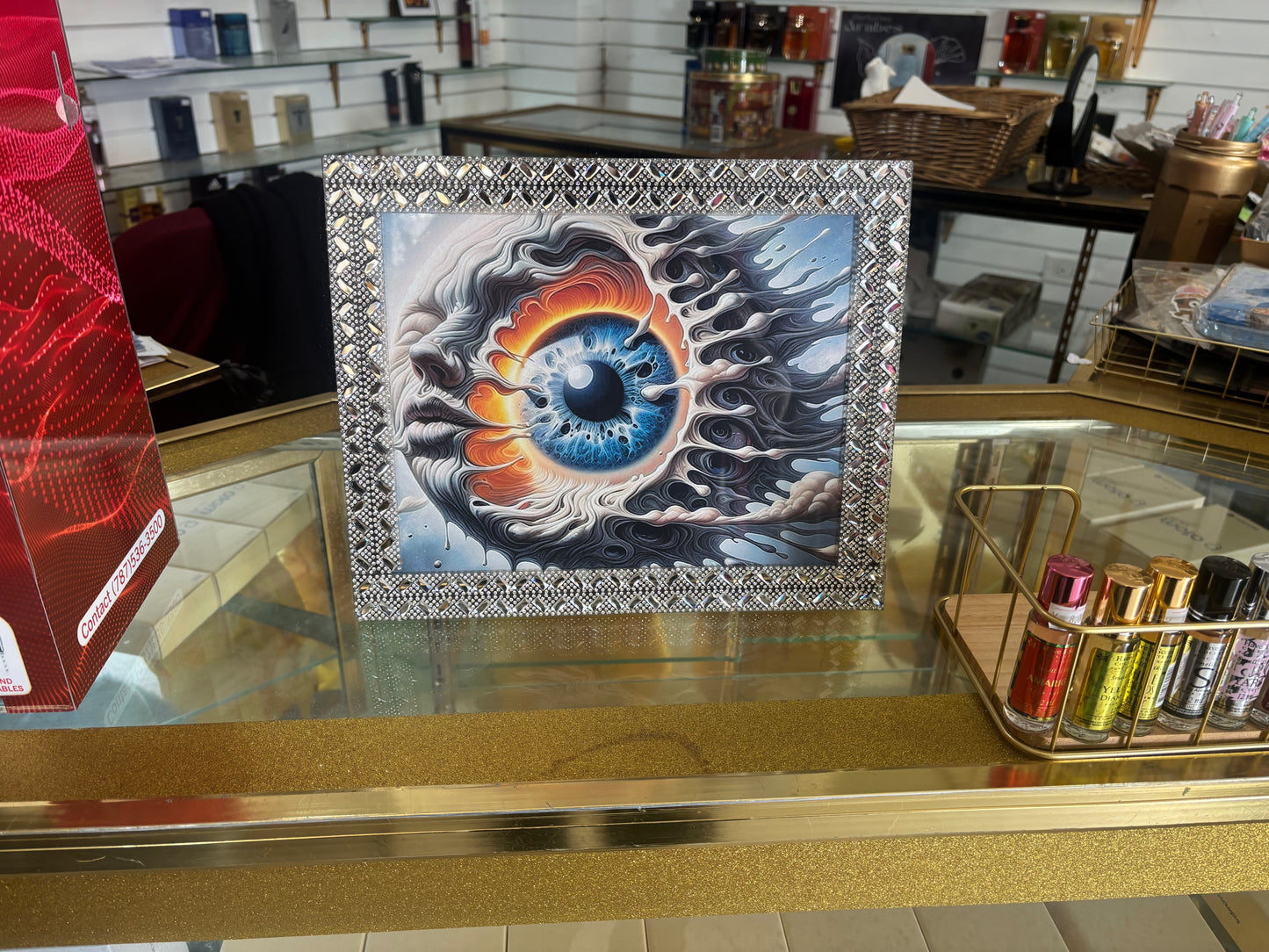 EYE CRYSTALS 8X10”FRAMED ART POSTER