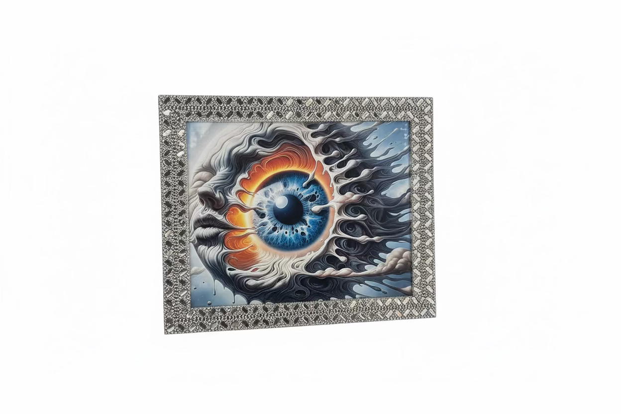 EYE CRYSTALS 8X10”FRAMED ART POSTER