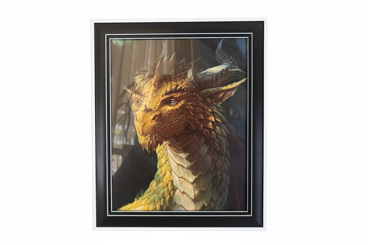 FANTASY DRAGON 8X10” FRAMED ART POSTER