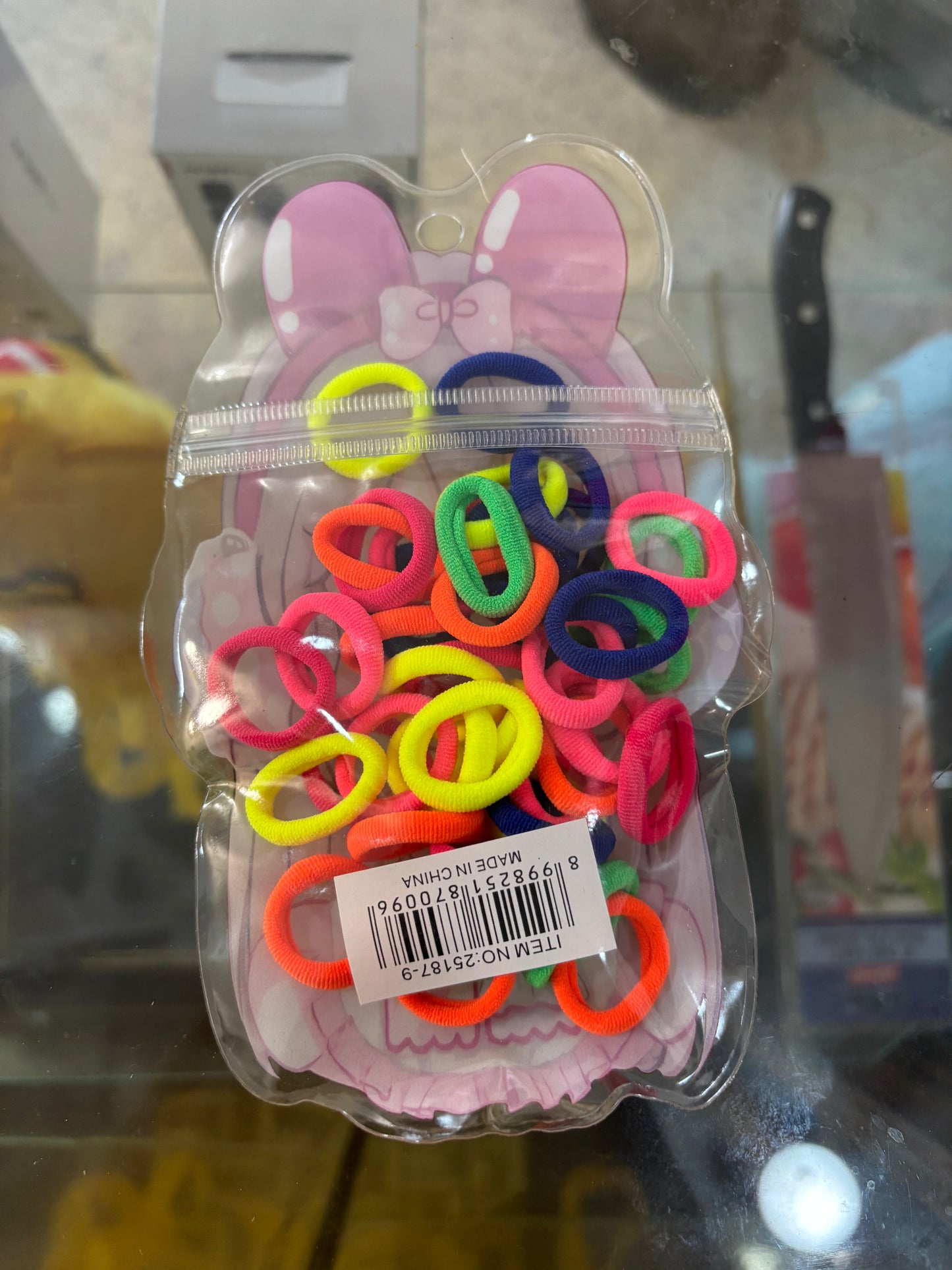 ANIME POUCH NEON HAIR TIES