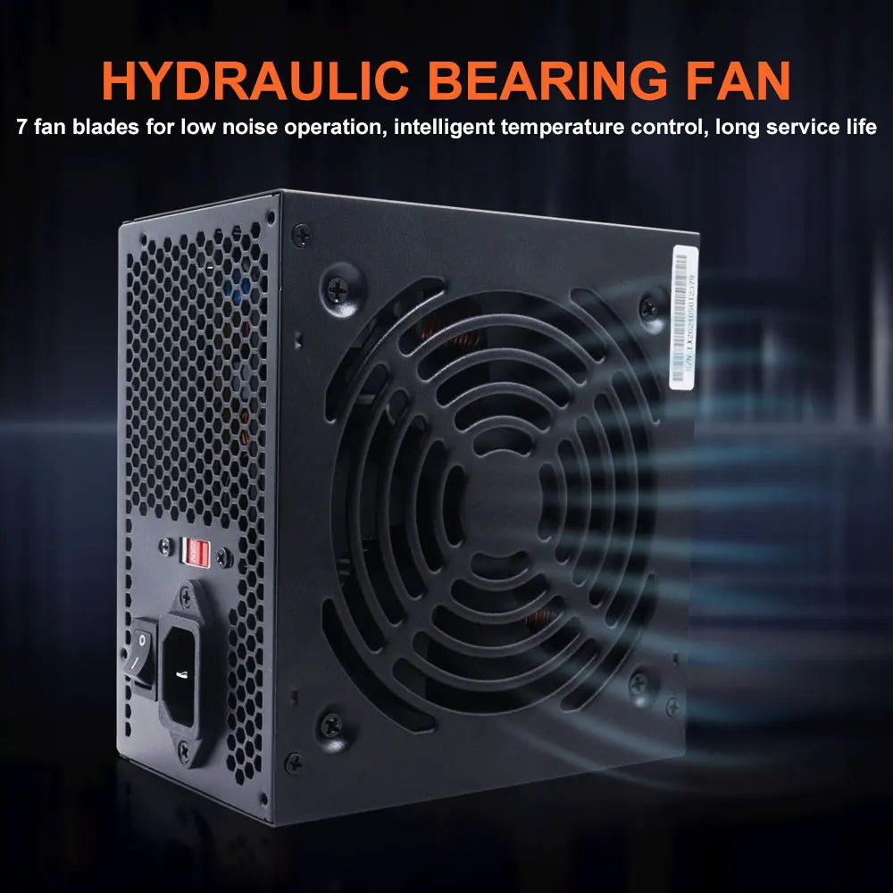 700W PC PSU Power Supply unit Black Gaming Quiet 120mm Fan 24pin 12V ATX Desktop computer Power Supply for BTC
