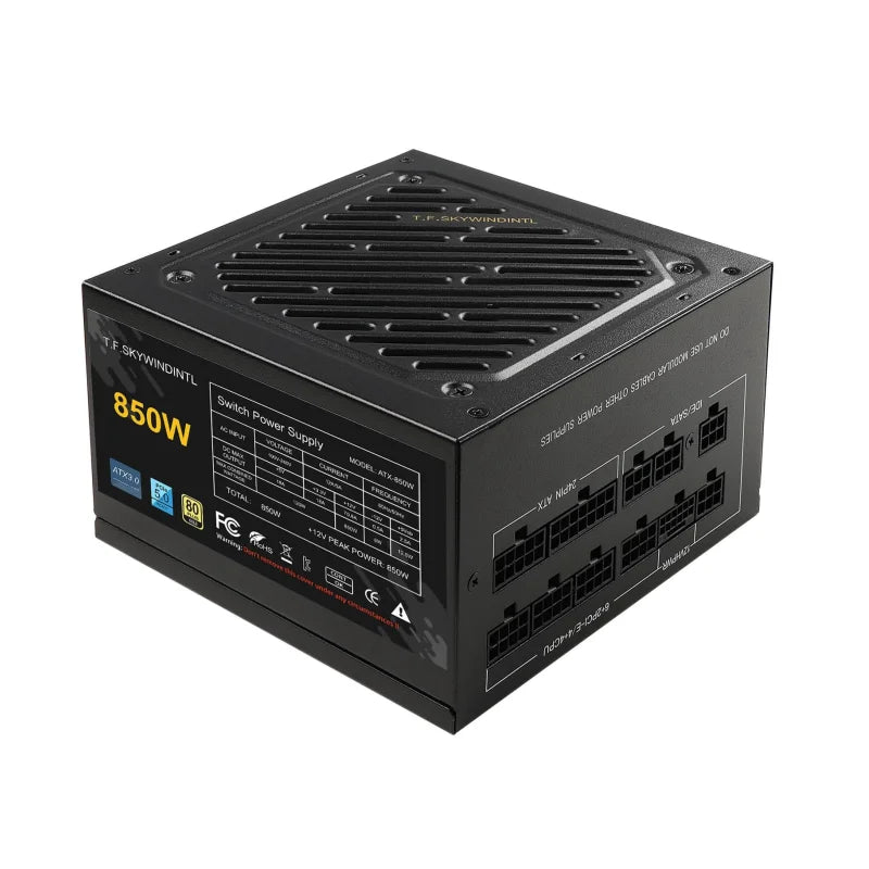 T.F.SKYWINDINL 850W PCIe 5.0 Full Modular 80 Plus Gold PSU ATX 3.0 Gaming Power Supply
