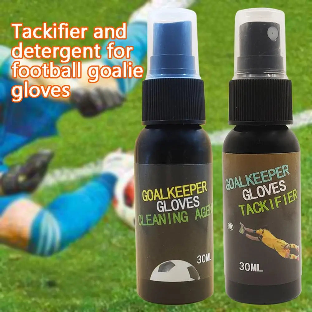 Glove Sprayer Soccer Goalkeeper Glove Care Bundle 30ml Tackifier Spray Grip Enhancer Wash Prepare Spray Keep Gloves for Peak