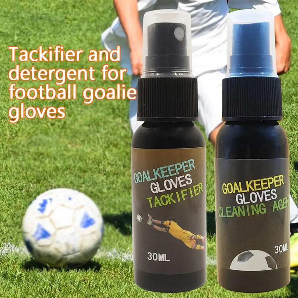 Glove Sprayer Soccer Goalkeeper Glove Care Bundle 30ml Tackifier Spray Grip Enhancer Wash Prepare Spray Keep Gloves for Peak