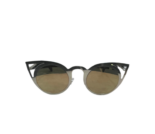 CAT EYE SILVER SUNGLASSES