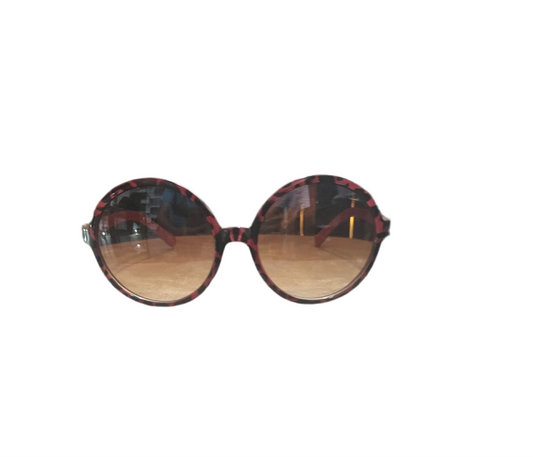 PINK & ANIMAL PRINT ROUND  ANN TAYLOR LOFT SUNGLASSES