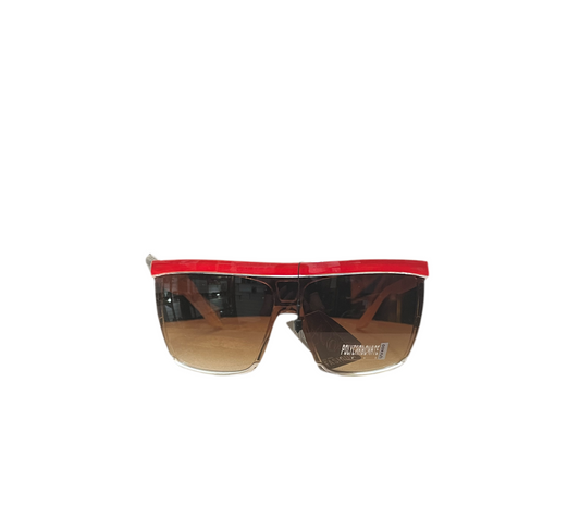 RED & BEIGE UNISEX SUNGLASSES
