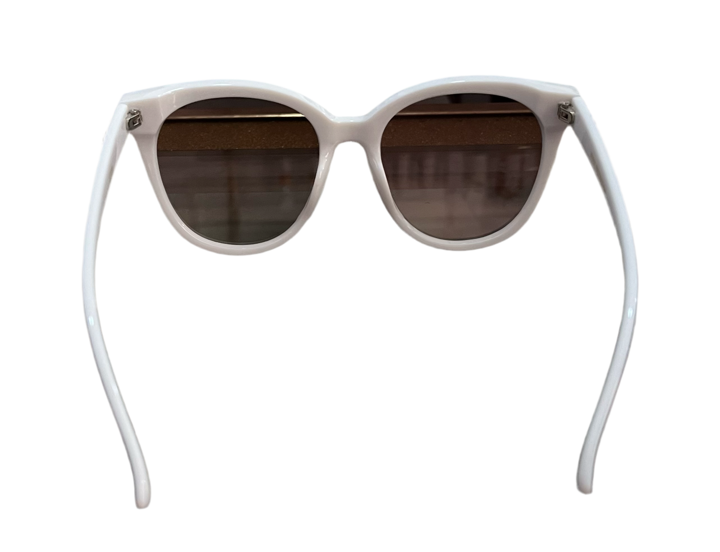 FASHION DESIGNER INSPIRED SUNGLASSES-BLACK & WHITE (SILVER MIRROR LENSES)