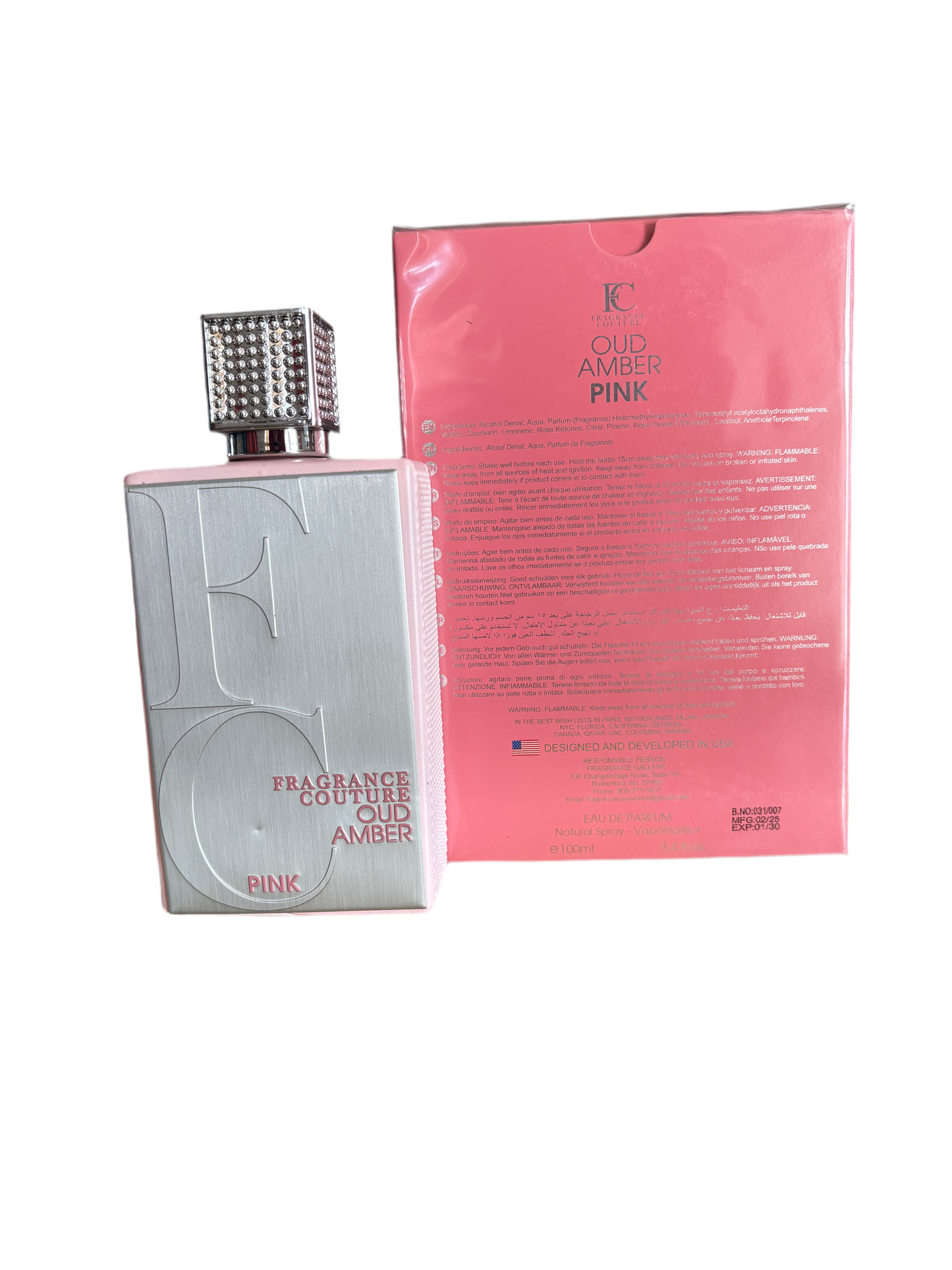 FRAGANCE COUTURE OUD AMBER PINK EDP SPRAY 100 ML