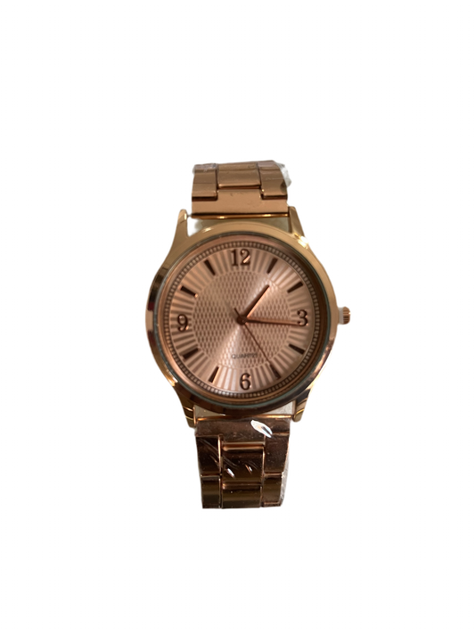ROUND ROSE GOLD WRISTWATCH