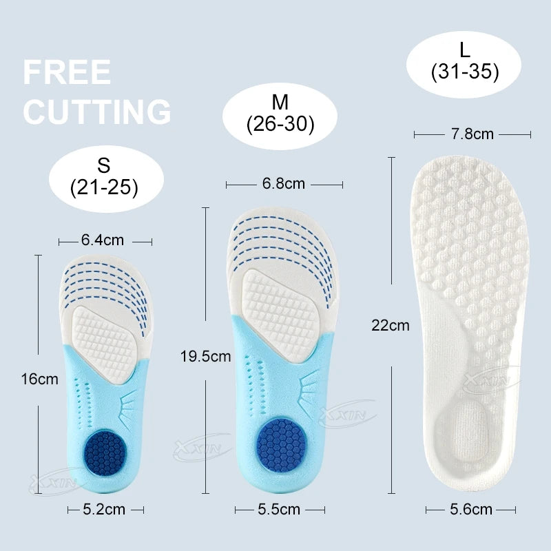 【Xxin】Kids Orthotics Insoles Flat Foot Arch Support Shoe Insole Children Insole size 26-35