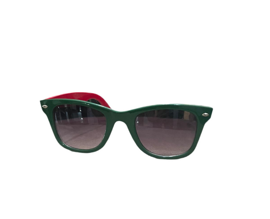 GREEN, RED & BONE WHITE MEXICO SUNGLASSES