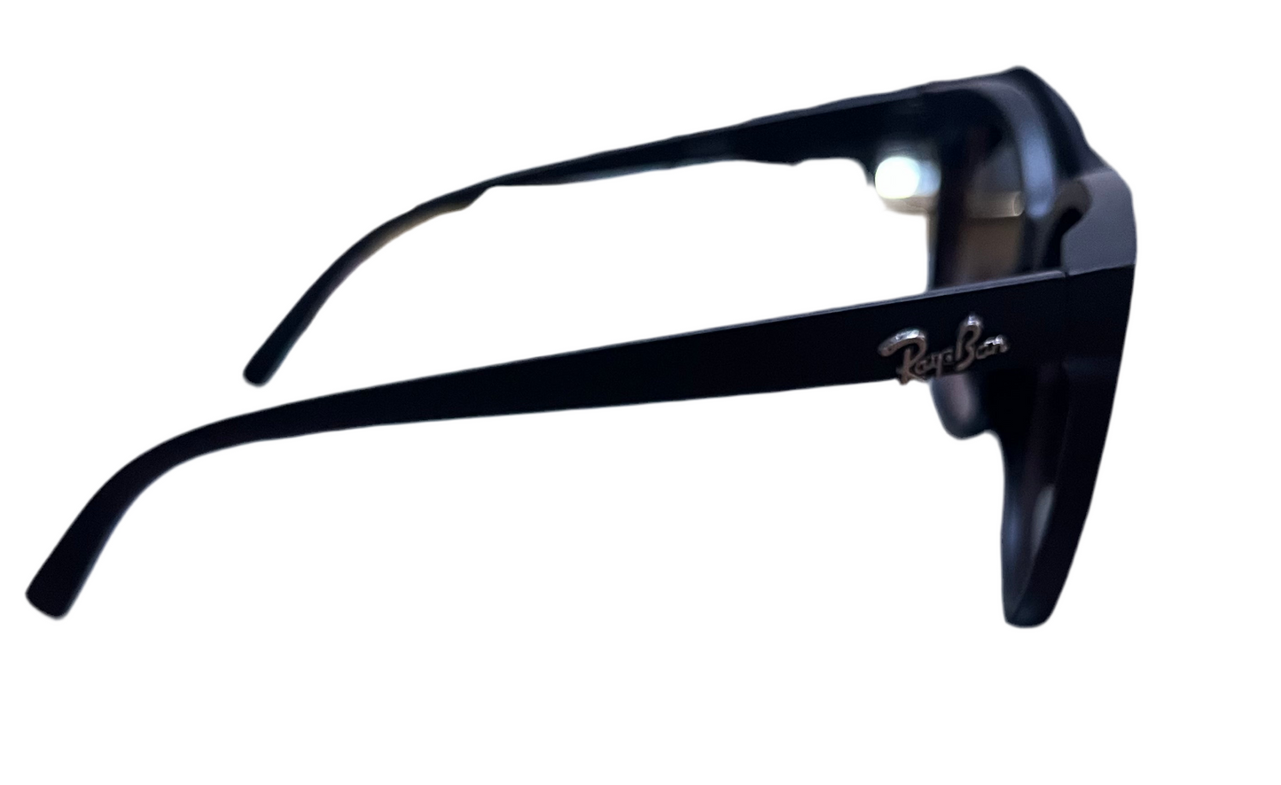 FASHION DESIGNER INSPIRED SUNGLASSES-BLACK (INDIGO IRIDESCENT LENSES)