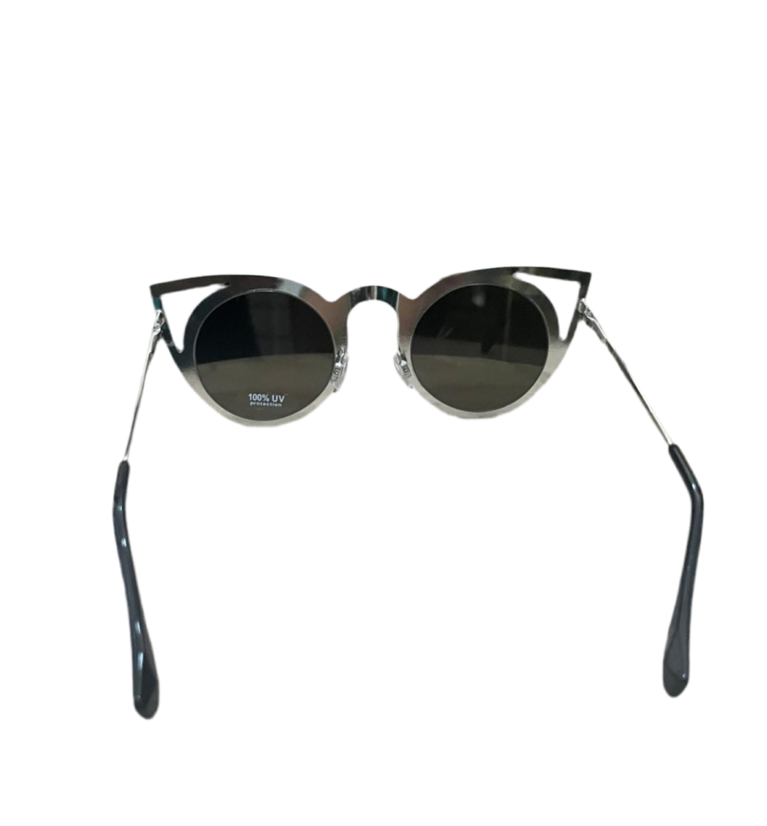 CAT EYE SILVER SUNGLASSES