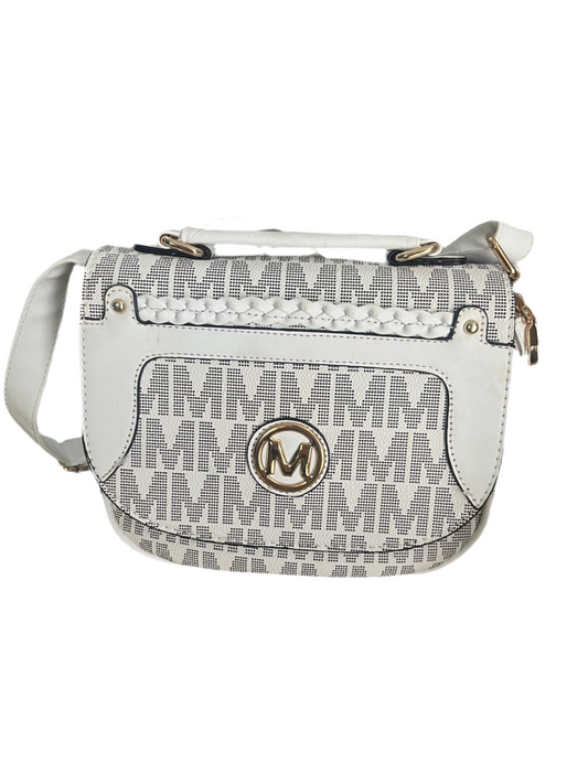 FASHION DESIGNER INSPIRED WHITE CROSSBODY BAG