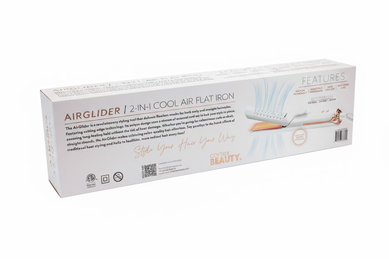CORTEX BEAUTY AIR GLIDER 2 IN 1 COOL AIR IRON CURL & STRAIGHTEN