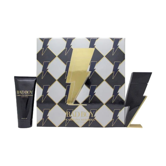 CAROLINA HERRERA BAD BOY 2PC GIFT SET EAU DE TOILETTE 1.7 FL OZ/SHOWER GEL 3.4 FL OZ