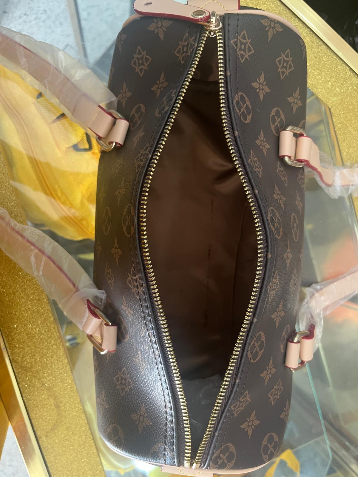 BROWN & BEIGE DESIGNER INSPIRED HANDBAG