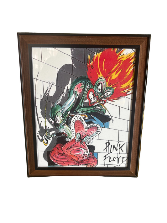 PINK FLOYD 8X10” FRAMED ART POSTER