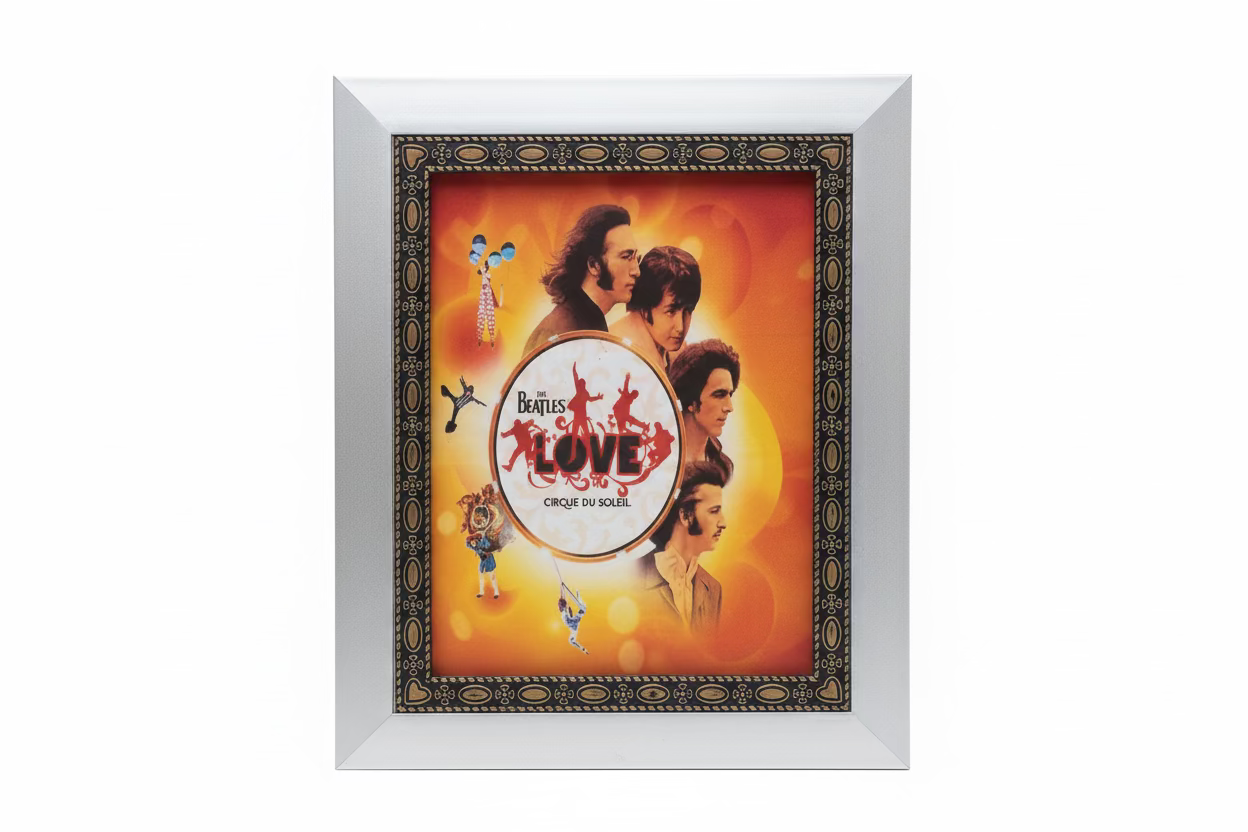 THE BEATLES LOVE CIRQUE DU SOLEIL 8X10” FRAMED ART POSTER
