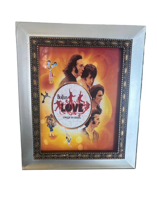 THE BEATLES LOVE CIRQUE DU SOLEIL 8X10” FRAMED ART POSTER
