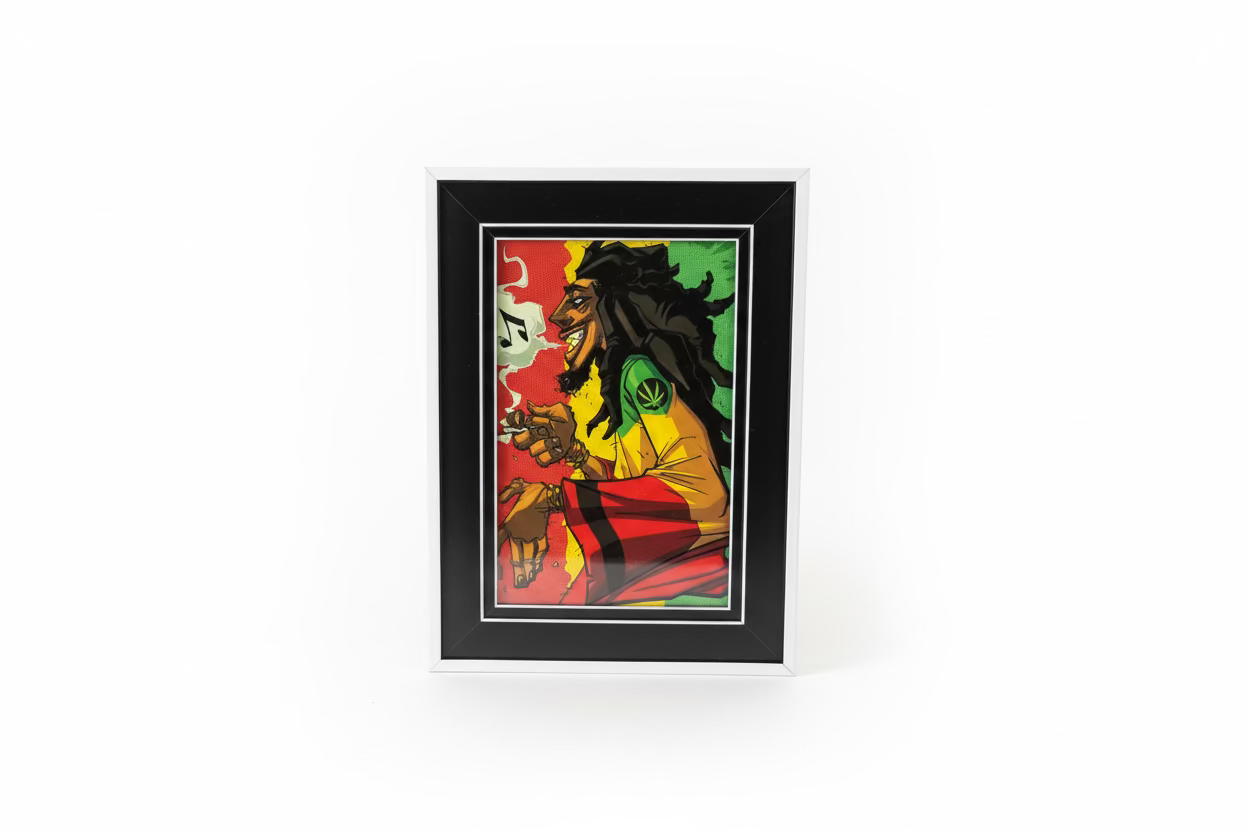RASTA MAN FRAMED ART POSTER