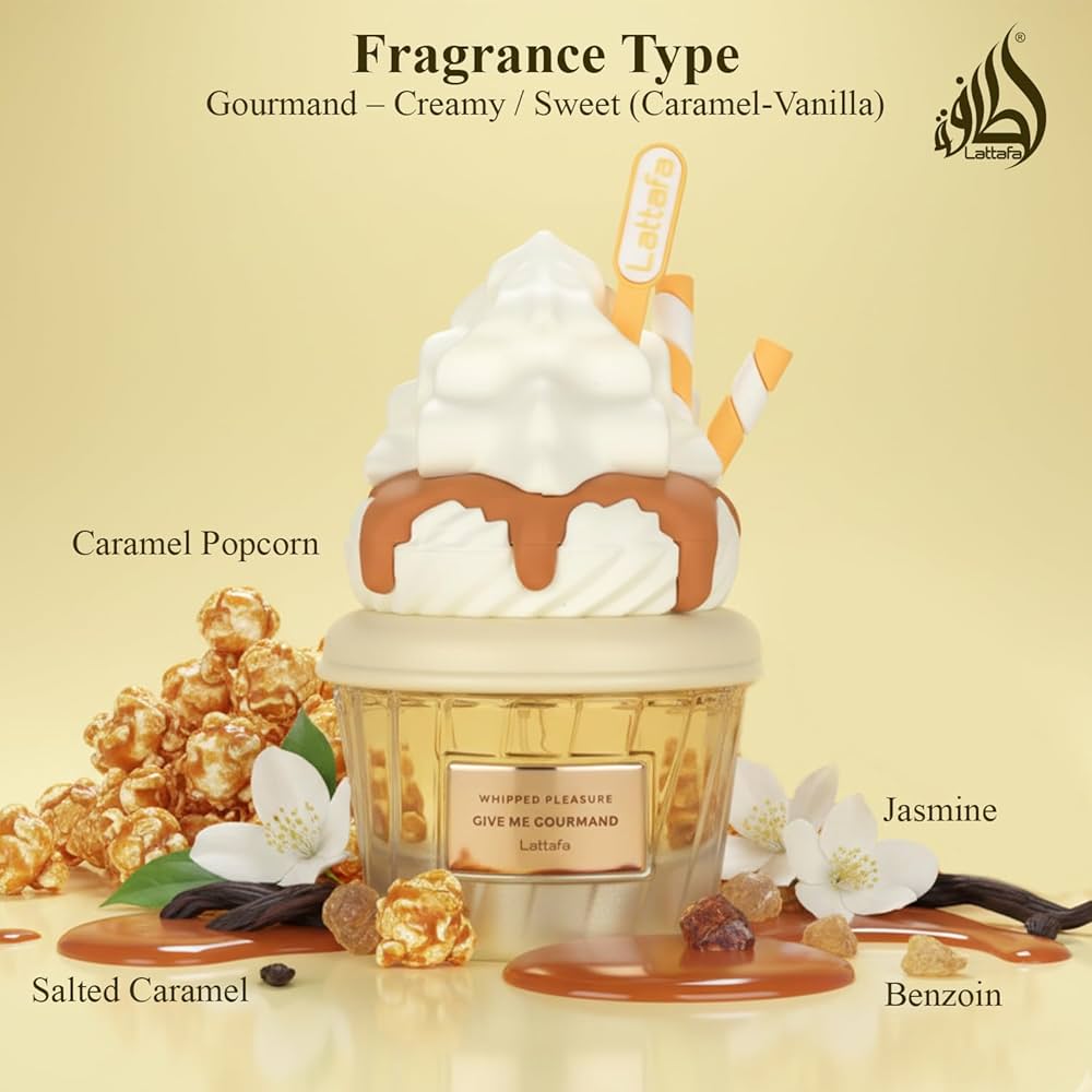 LATTAFA WHIPPED PLEASURE GIVE ME GOURMAND EDP SPRAY 75 ML