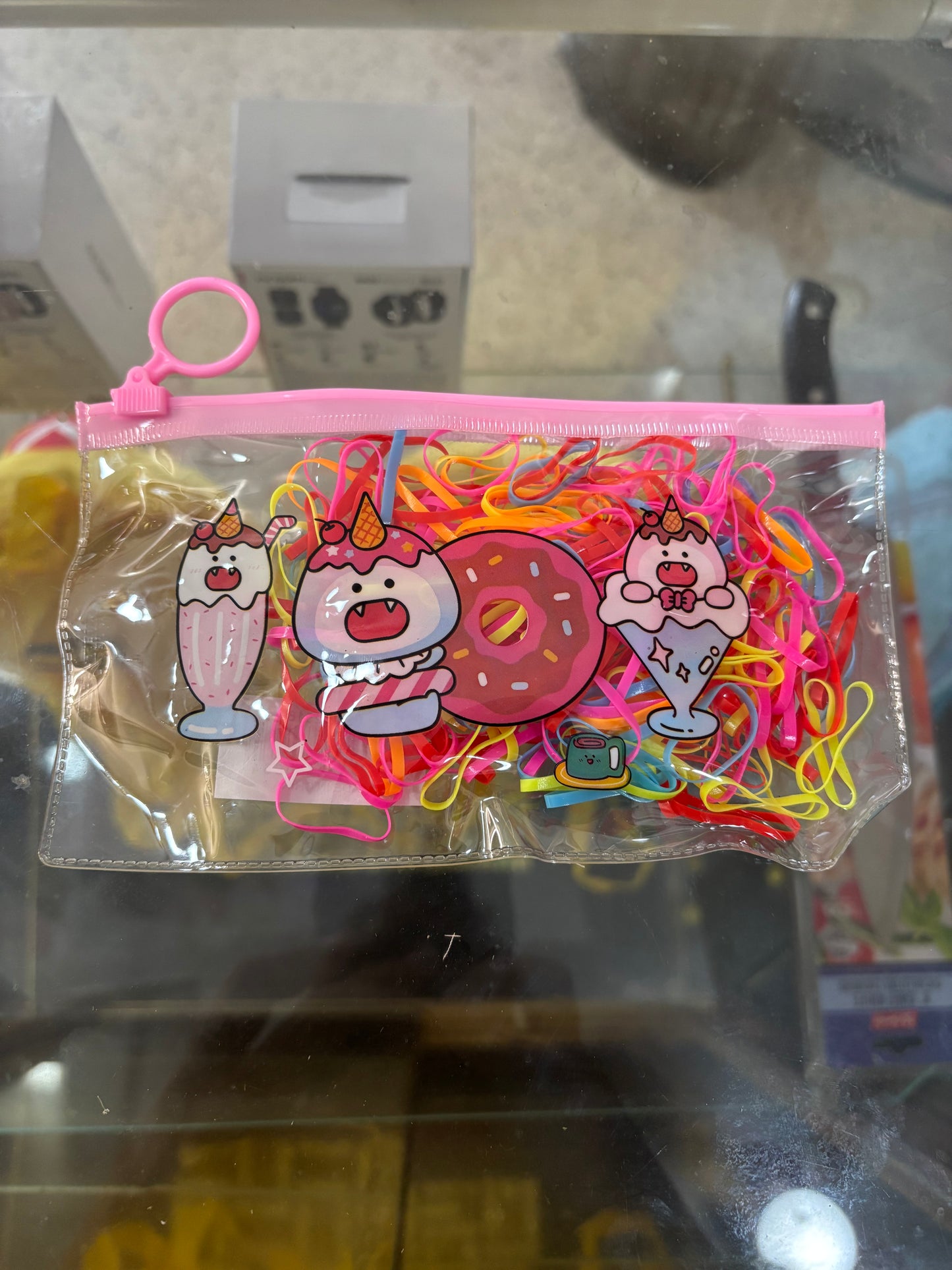 COLORFUL RUBBER BANDS POUCH