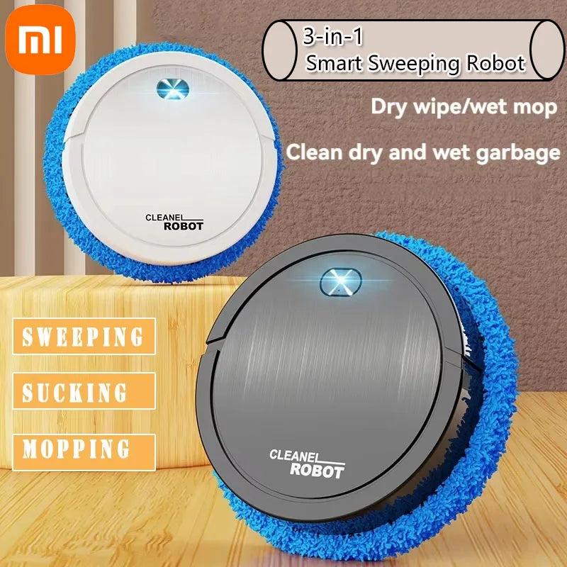 Xiaomi Intelligent Mopping Robot Household Wet Dry Mopping Machine Rechargeable Smart RC Machine Mini Silent Vacuum Cleaner