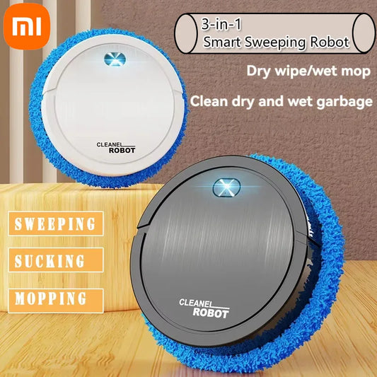 Xiaomi Intelligent Mopping Robot Household Wet Dry Mopping Machine Rechargeable Smart RC Machine Mini Silent Vacuum Cleaner