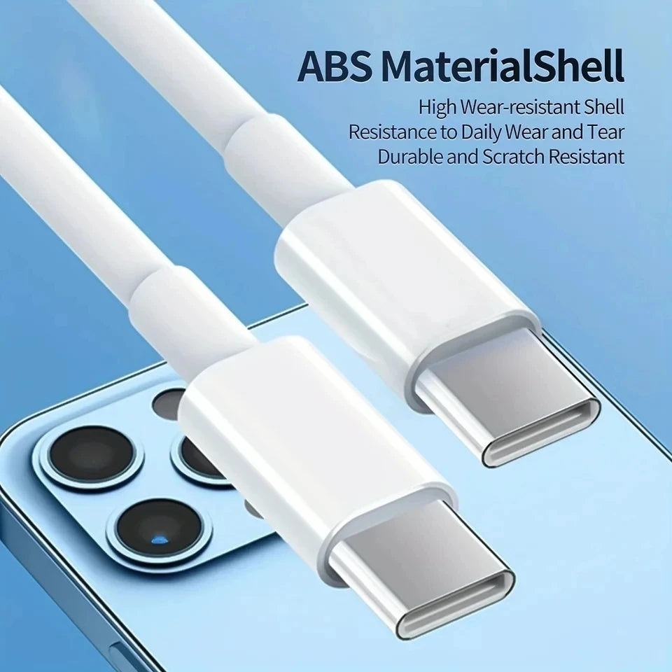35W USB C PD Fast Wall Charger for iPhone 15 16 Pro Max 15 16 Plus Samsung Moto Huawei OPPO USB-C to Type-C Quick Charging Cable