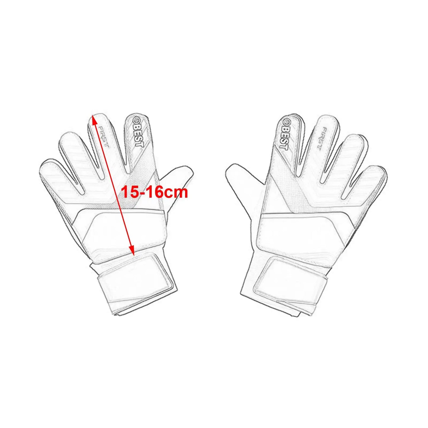 Soccer Goalkeeper Gloves for Kids Professional Finger Protection Anticollision Breathable Nonslip Goalie Gloves Latex Palm