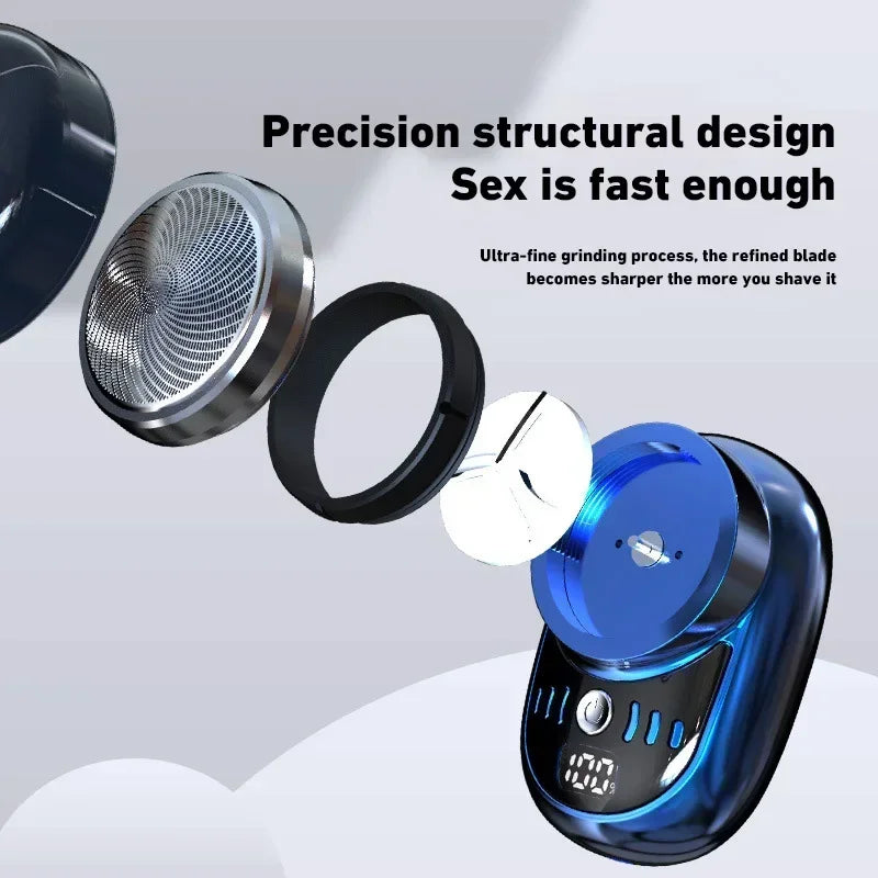 Xiaomi Mini Electric Shaver USB Rechargeable Waterproof Men Portable Travel Detachable Shaver Beard Body Hair Trimmer Gift