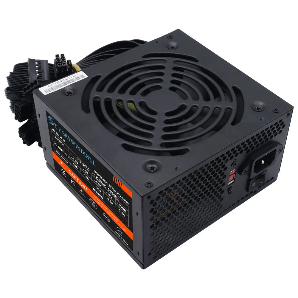 700W PC PSU Power Supply unit Black Gaming Quiet 120mm  Fan 24pin 12V ATX Desktop computer Power Supply for BTC