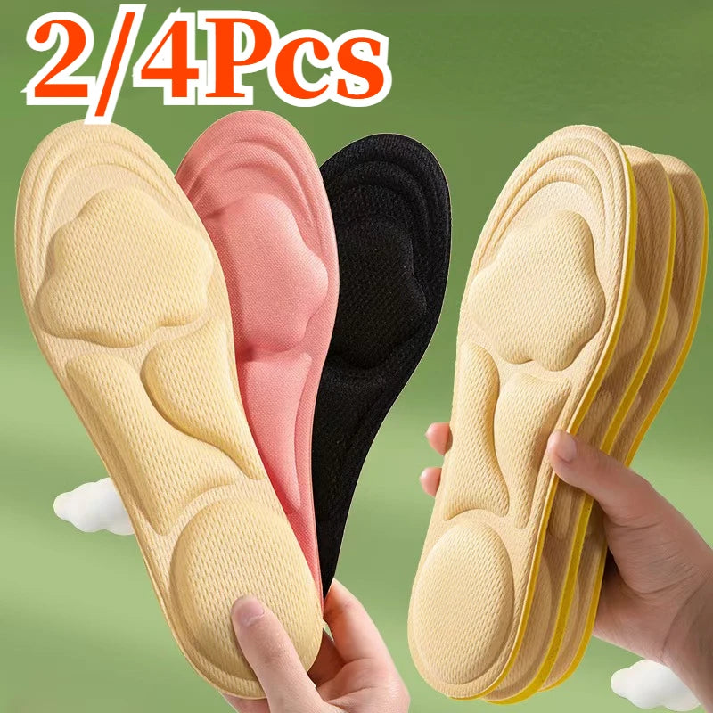 6D Massage Memory Foam Insoles for Shoes Sole Breathable Cushion Sneakers Running Insoles for Feet Orthopedic Insoles Deodorant