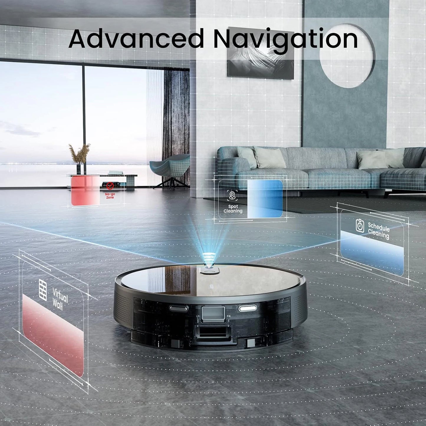 Global Version Arnagar S9 Robot Vacuum Cleaner Auto Empty Dust Collection Sweep＆Mop 3500Pa 2600mAh Low Noise APP Control