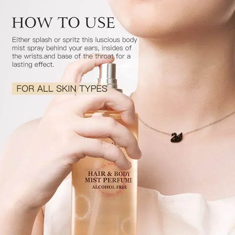 290ml Original Brazil Perfume Fruity Body Fragrance Alcohol-free Natural Fresh  Long-lasting Unisex Dating Atmosphere