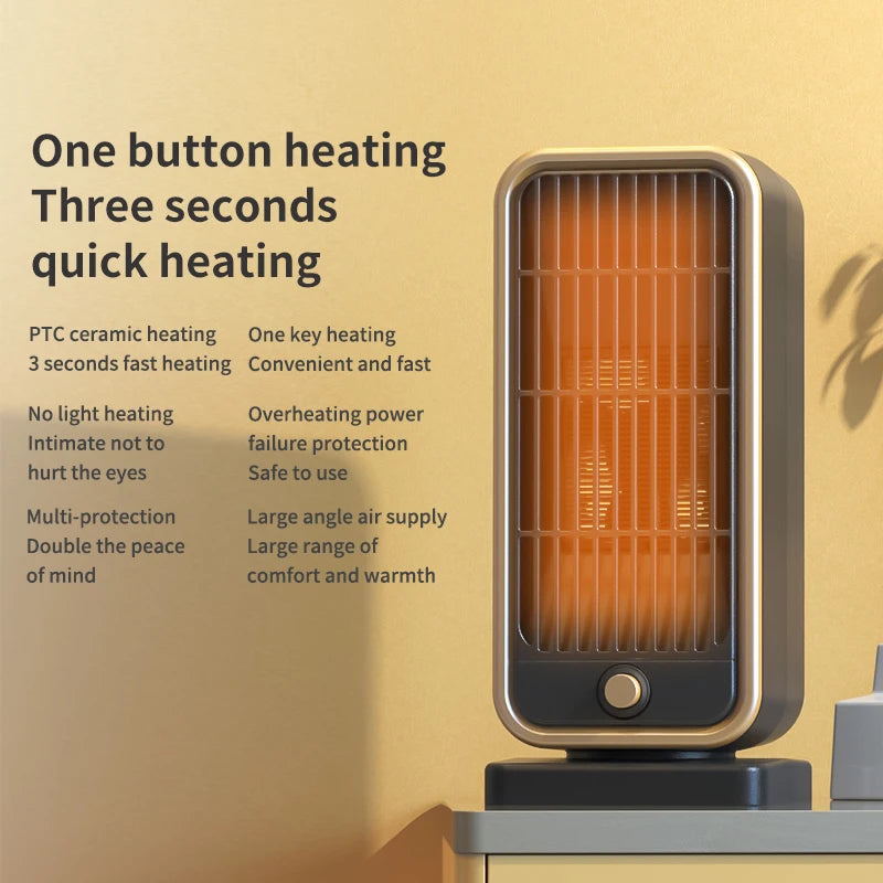 ATWFS Electric Heater for Room Home Appliance PTC Heating Hand Foot Warmer Portable Heater 220V Household Vertical Heaters