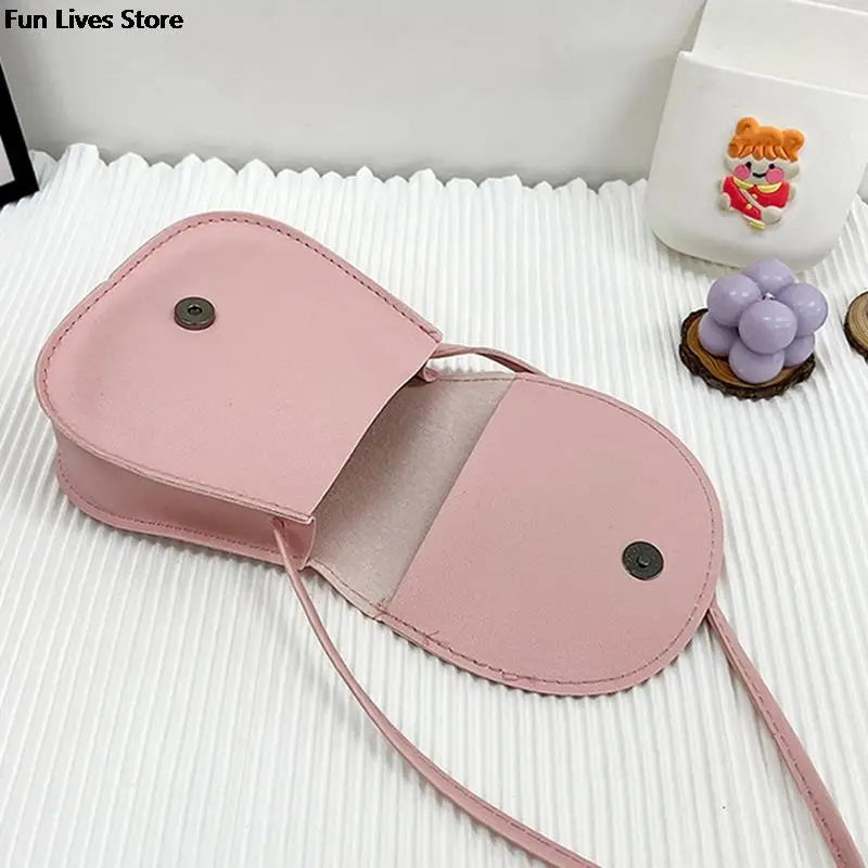 Princess Cute Rabbit Shoulder Purse Kids Mini Leather Bolso Lovely Animal Handbags Children Satchel Bag Girls Bunny Totes Bags