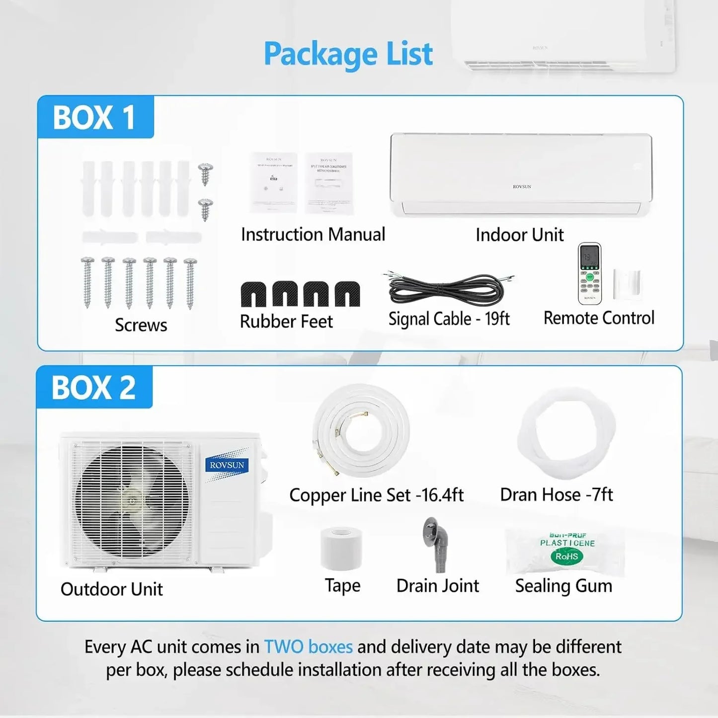 11000 BTU Mini Split Air Conditioner & Heater 17 SEER2 230V Inverter Ductless Wall AC Unit for Rooms up to 700 Sq. Ft