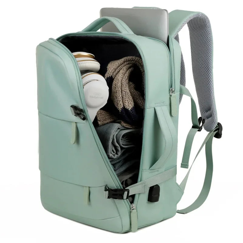 2024Men Women's Bag Large Capacity Journey Multifunction Backpack With Shoe Storage Multilayer Dry And Wet Separation Waterproof