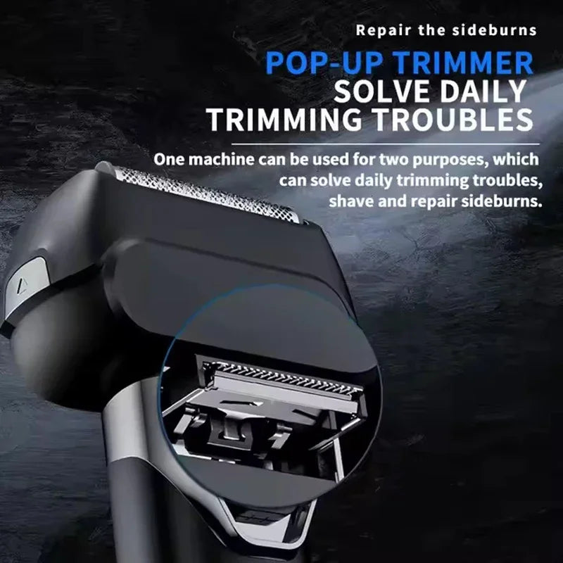 Fast Speed 4 Blade Beard Razor Electric Shavers Ipx7 Waterproof Usb Rechargeable Best Electric Shaver For Men No reviews yet
