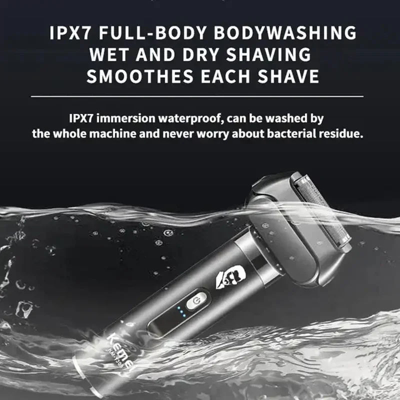 Fast Speed 4 Blade Beard Razor Electric Shavers Ipx7 Waterproof Usb Rechargeable Best Electric Shaver For Men No reviews yet
