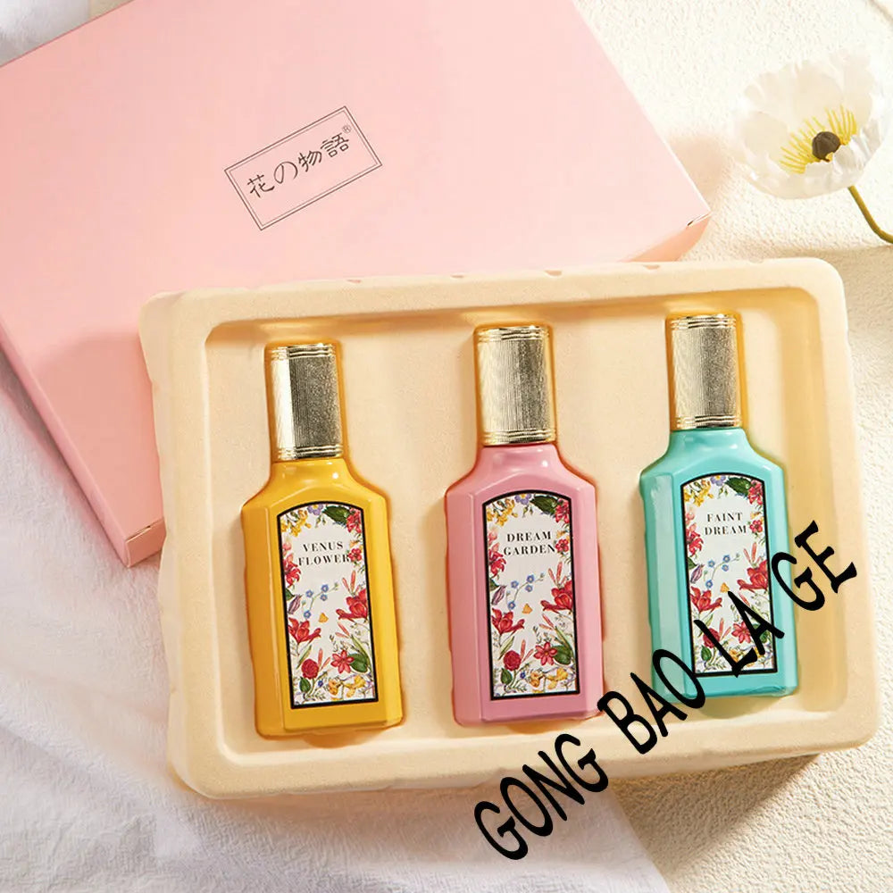 Brand духи 75ml Gift Box 3PCS Set Women Perfume Fragrance Floral Scent Body Splash Exudes Feminine Charm pheromone Eau De Parfum