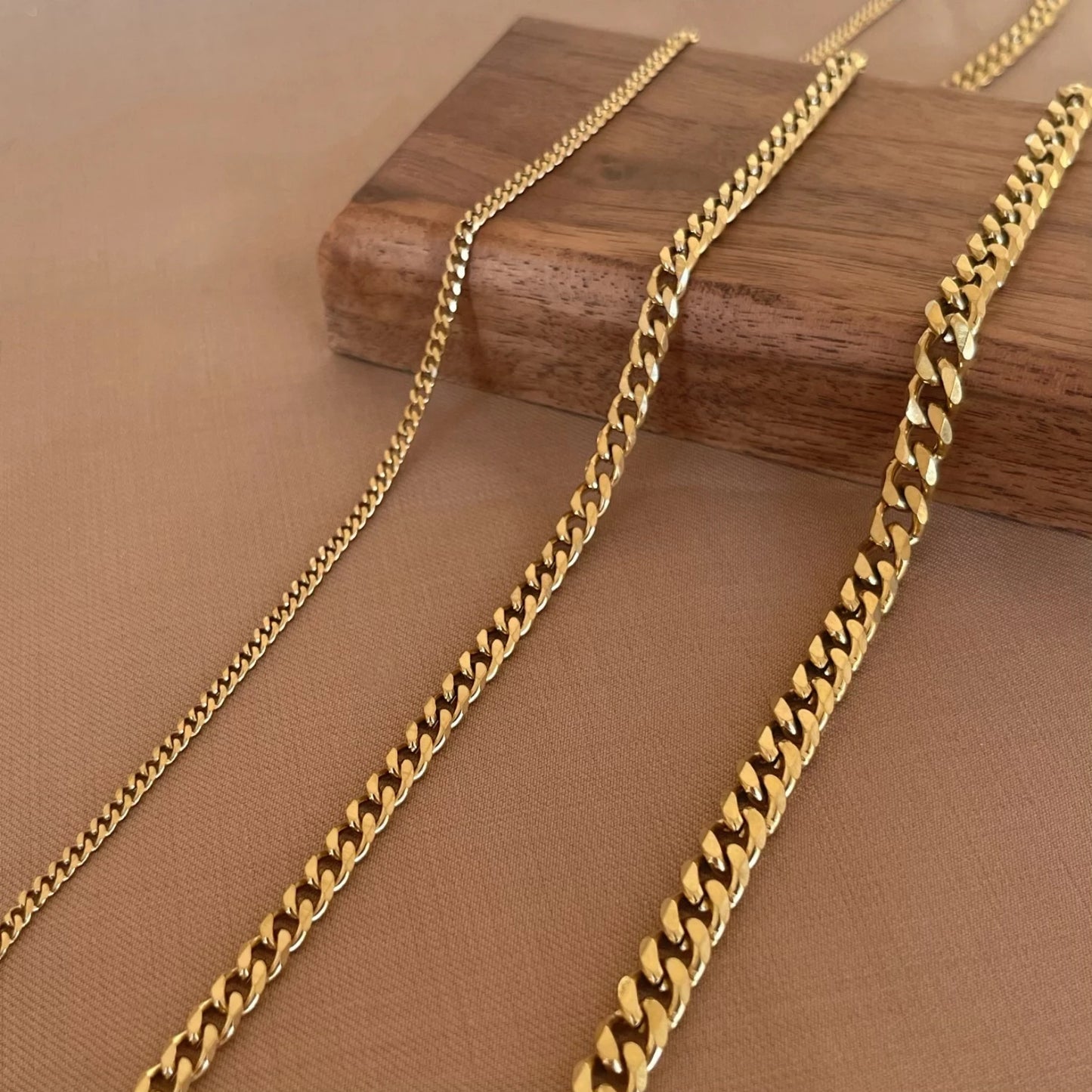 3/5/7mm Stainless Steel Punk Cuban Chains Necklace for Men Women Gold Silver Color Choker Metal Collar Jewelry Fashion Gift
